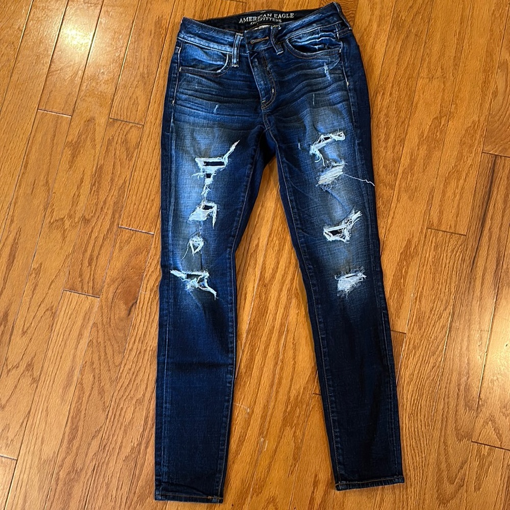 Distressed American Eagle jeans